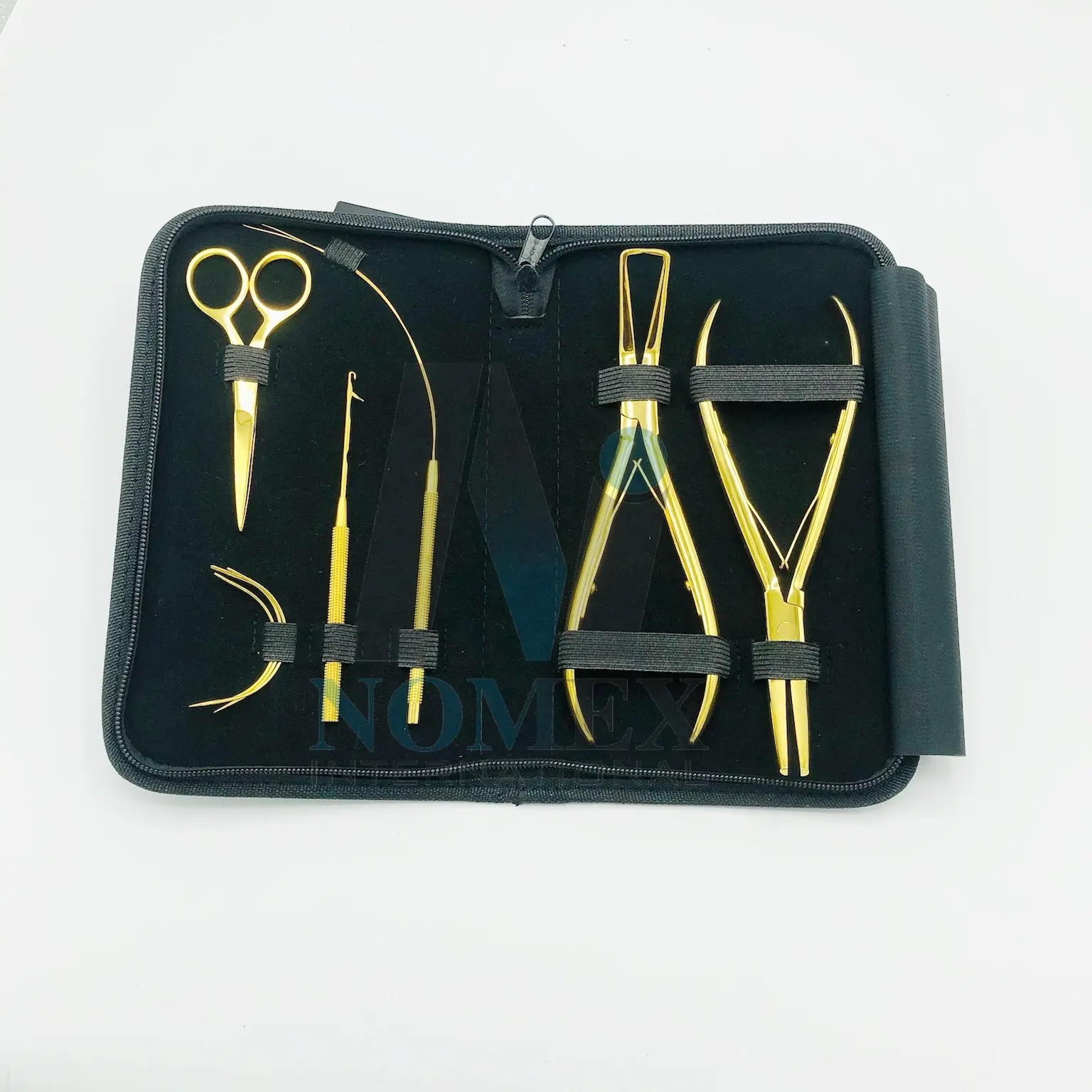 Professional Hair Extension Pliers Tools Kit With Scissor Loop and Hook Tool Private Logo