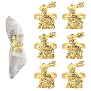 Anneaux de serviette de feuille de Ginkgo de luxe porte-serviettes en métal doré et argenté décor de table élégant pour les mariages et les dîners - Product Image 3