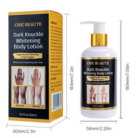 CHIC BEAUTE Série Éclaircissante pour la Peau Crème Corporelle Produits Blanchissants Intenses Éliminateur de Taches Brunes Lotion Corporelle Éclaircissante pour Adultes