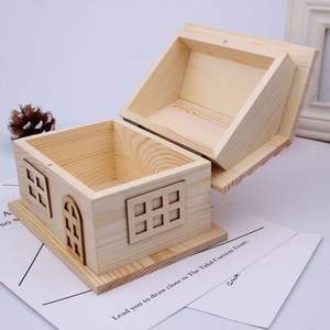 STROGE CONTENERS Islamique Crescent Mosquée Cadeaux Sadaquah Box Ramadan Caisse en bois Eid Mubarak Tirelire avec comptoir - Product Image 2