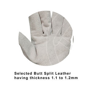 Professional Manufacturing a Grade Split Leather Palm Work Gloves for Enhanced Safety in Construction and Sites for Labours - Product Image 6