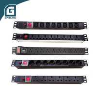 Rak Kabinet Data Jaringan Cerdas 6 Jalur Gcabling dengan Soket PDU Metal dan Modul Outlet untuk Kabinet