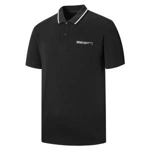 Polo ERKE para Hombre, Corte Slim Fit, Color Negro, 100% Poliéster con Tela Oxford, Transpirable, Diseño Bordado, Alta Calidad - Product Image 1