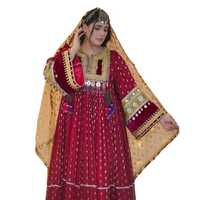 Ensembles pour femmes de qualité supérieure, ethniques tribaux Banjara, vintage, afghans/pakistanais, Kuchi, pour fêtes, broderie traditionnelle, dentelle à paillettes, pompons