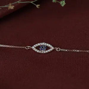<b>Rose</b> <b>Gold</b> Evil Eye Beaded <b>Bracelet</b> for Women Bohemian <b>Charm</b> with Pearl Main Stone Protective Jewelry Gift - Product Image 1