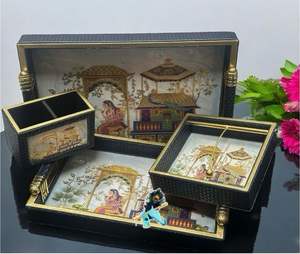 Plateau de service en métal écologique le plus demandé avec poignées intégrées pour un usage domestique Divertir les invités Cadeau en vente! - Product Image 1