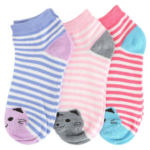 Calcetines tobilleros para mujer, paquete de 3 (Z260) - Multicolor - Product Image 1