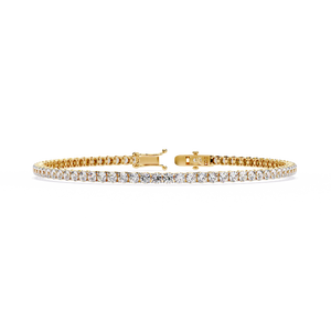 Magnifique bracelet et jonc en or 18 carats avec diamants de laboratoire, accessoire de bijouterie luxueux - Product Image 4