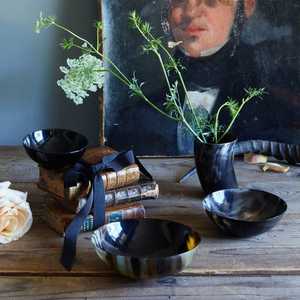 Cuenco para servir ensalada de cuerno de búfalo tradicional con textura natural y grano para Decoración de cocina a bajo precio AALIYAN IMPEX - Product Image 5