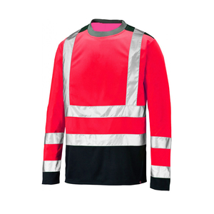 Camisa DE TRABAJO reflectante fluorescente, camisa de trabajo de seguridad de manga corta de alta visibilidad, uniforme de construcción, ropa de alta visibilidad para hombres - Product Image 2