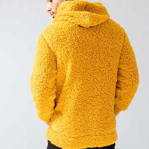 2025 OEM Custom Pullover Cashmere Shearling Berber <b>Sherpa</b> <b>Fleece</b> Hoodies for <b>Men</b> Polar <b>Fleece</b> Hoodie - Product Image 4