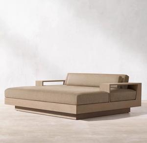 Lit de repos de jardin en aluminium pour l'extérieur, personnalisable, avec tissu imperméable, chaise longue de plage, chaise longue de soleil - Product Image 4