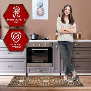 Tappeto da Cucina Anti-Fatica Oversize 20x55 in PU Intrecciato con Design Ammortizzato Antiscivolo per Stare in Piedi - Product Image 6
