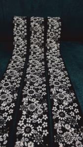 Dentelle brodée florale colorée Tissu de dentelle brodée personnalisée de qualité supérieure disponible dans diverses conceptions Commandes personnalisées - Product Image 4