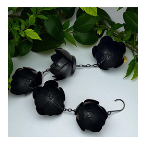 Produit attrayant dernière conception chaîne de pluie en métal fini doré tuyaux de descente décoratifs pour la maison chaîne de pluie gouttière décors de chaîne de pluie - Product Image 5