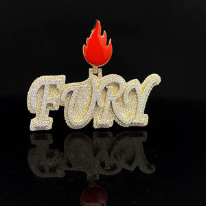 จี้สแตนเลสสั่งทำพิเศษ ประดับเพชร CZ สไตล์ฮิปฮอป โรงงาน OEM - Product Image 1