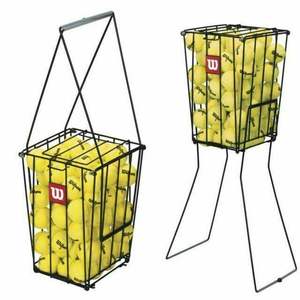 Recogedor de Pelotas de Tenis FRESH IN, Ayuda para Entrenamiento, Portátil, con Capacidad para 75 Pelotas, Soporte Metálico - Product Image 1