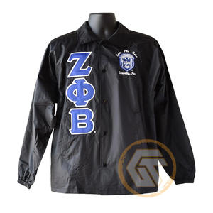Veste de sororité Zeta Phi Beta pour femmes avec logo personnalisé, broderie, style varsity, polyester de haute qualité, respirante, finition soignée - Product Image 4