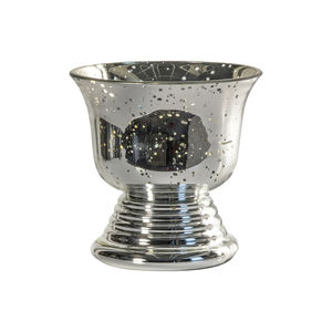 Beautiful Glass Vase Antique <b>Mirror</b> Glass Urn Vase Crafted with Thick Glass for Home Decor - Product Image 3