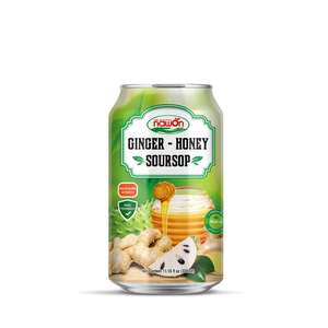 Nawon saludable 330ML jugo de fruta lata jengibre miel puré Vietnam HALAL OEM Etiqueta Privada bebida proveedor al por mayor a granel - Product Image 6