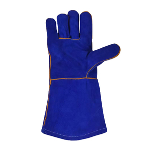 Gants de sécurité en cuir de vache industriels ignifuges avec logo personnalisé et paume renforcée gants de soudage laser standard - Product Image 1