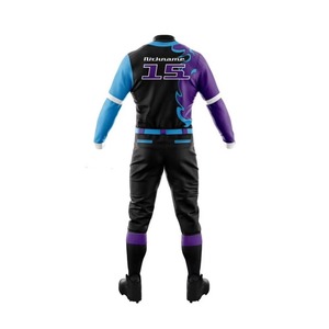 Uniforme de sport de baseball respirant de qualité supérieure, taille personnalisable, 100% polyester, vêtements de sport à séchage rapide - Product Image 3