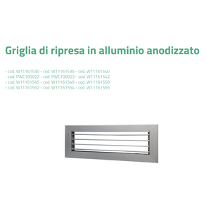 Grilles d'admission d'air en aluminium anodisé Tecnosystemi et grilles pour systèmes de climatisation - Product Image 2