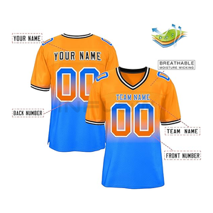 Quantité minimale de commande bas personnalisé hommes brodé réversible maillot de football américain toutes les équipes maillot de football américain bonne qualité sport d'entrée - Product Image 4