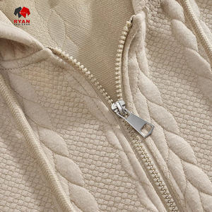 Sweat à capuche d'hiver pour hommes avec poche en tissu polaire respirant en polyester/coton mélangé pour le style Streetwear - Product Image 5