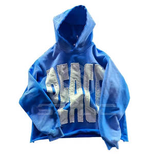 Sweat à capuche brodé en coton mélangé de qualité supérieure lavé à l'acide Meilleures ventes Sweat à capuche en coton mélangé lavé à l'acide pour hommes - Product Image 4