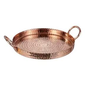 La última bandeja de cobre, bandeja de comida para el desierto, la mejor bandeja de cobre para manualidades hechas a mano pulida - Product Image 5