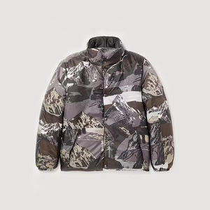 OEM Logo personnalisé en gros bulle de duvet pour Streetwear chaud partout Bandana imprimé Paisley Vestes Personnaliser Puffer Veste pour les hommes - Product Image 1