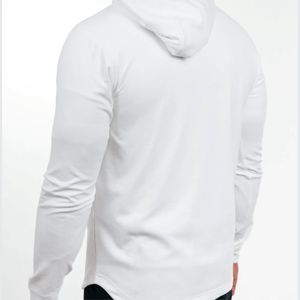 Vente en gros OEM Sweat à capuche fuselé ajusté pour hommes Street Wear Pull à manches longues avec coupe ample et tissu polaire imprimé graphique - Product Image 3