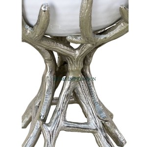 Bol de service de luxe fabriqué à la main pour buffets de mariage haut de gamme Bol minimaliste de couleur blanche et noire pour table de mariage moderne - Product Image 3