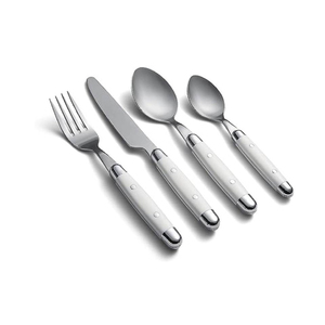 Fourniture d'usine de magnifiques couverts de luxe en acier inoxydable plaqué argent ensemble de couverts élégants pour un usage commercial - Product Image 4