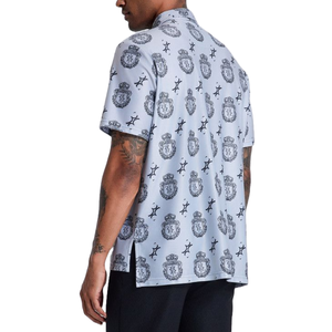 Polo imprimé hommes grande taille respirant 100 pour cent coton tissu polo à manches courtes pour les voyages d'affaires ou la mode quotidienne - Product Image 5