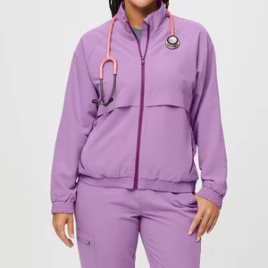 Veste médicale anti-rides sur mesure pour hôpital, veste de travail extensible pour infirmières, veste de travail médicale pour infirmières - Product Image 5