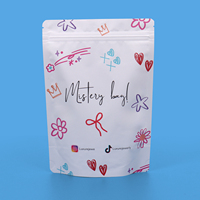 Sac en mylar debout imprimé personnalisé avec fermeture éclair pour bijoux mystère cadeau surprise jouet et emballage de maquillage