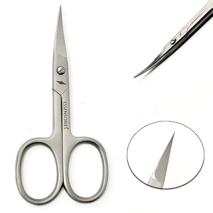 Tijeras de Uñas Profesionales de Acero Inoxidable de Alta Calidad con Hoja Curva, para Manicura y Pedicura de Precisión, Uso en Salón y Hogar - Product Image 4