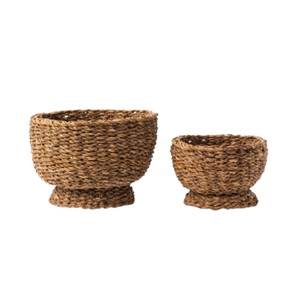 Bol de service et de stockage de fruits en jonc de mer naturel le plus vendu Vaisselle durable du Vietnam Prix de gros bon marché - Product Image 1