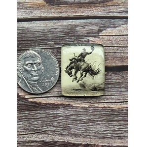 อัญมณีทรงเบี้ยทรงหลวมทำจากอัญมณีคาวบอยแบบสองชิ้นจากตะวันตกเฉียงใต้ได้แรงบันดาลใจสำหรับการทำเครื่องประดับงานหัตถกรรมการออกแบบสไตล์ตะวันตกที่ไม่เหมือนใคร - Product Image 6