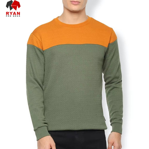 Sudadera de Invierno para Hombre, Corte Casual, Cuello Redondo, Color Sólido, Versátil, Antiencogimiento, Poliéster/Algodón - Product Image 5