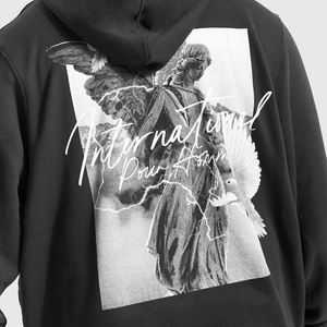 Sudaderas con capucha para hombre, logotipo impreso personalizado de alta calidad, forro polar bien diseñado, 340g, peso pesado, invierno, secado rápido, transpirable, todo - Product Image 4