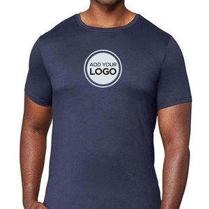 Verano secado rápido alta calidad Logo impresión poliéster tela nuevo diseñador hombres camiseta - Product Image 2
