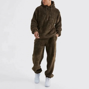 Survêtement ample et décontracté à capuche en tissu doux pour hommes, idéal pour les activités sportives d'automne et d'hiver - Product Image 2