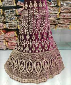 Lahenga choli กับเสื้อออกแบบแบบดั้งเดิมอินเดียสวมใส่สบายๆวัสดุชุดสีชมพูมีสีสันกับ dupatta Bo apparelwar kameez - Product Image 3