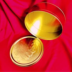 Eco-Friendly Tinplate Biscuit Tin Box Premium <b>Metal</b> Food Container for Lunar New Year Promotional Gift Box for Cake Packing - Product Image 2