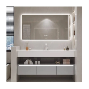 Lavabo de haute qualité pour la décoration de villas, en pierre frittée polie, imperméable, tailles personnalisables, divers modèles, durable, pour salle de bain - Product Image 6