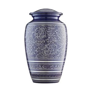 Urna de cremación de aluminio personalizable con acabado antiguo, perfecta para familias que buscan soluciones y decoración conmemorativas de estilo vintage - Product Image 1