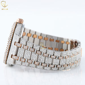 Best Selling Iced Out Stainless Steel Lab Grown Diamond With VVS Clarity Wrist <b>Watch</b> for Men - Product Image 5